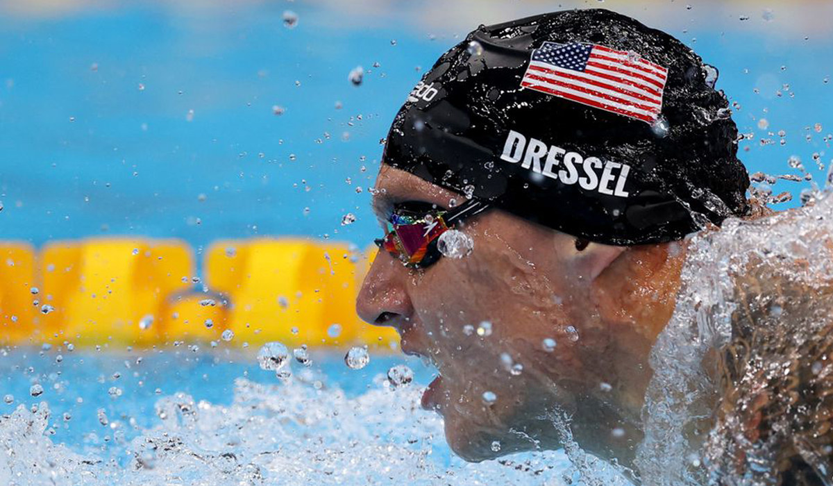 Swimming-Dressel wins men's 100m butterfly gold in world record time